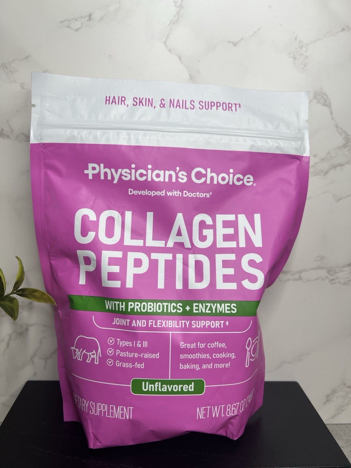 Physician’s Choice Collagen Peptides Unflavored + Probiotics Enzymes 09/27