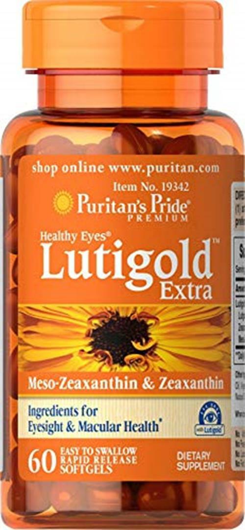 Puritan’s Pride Healthy Eyes Lutigold Extra – 60 Soft Gels – Lutein with