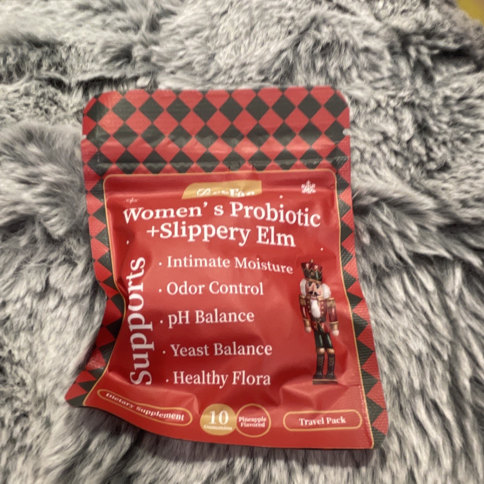 Leefar Women’s Probiotic + Slippery Elm Pineapple Gummies 10ct Exp 11/2027