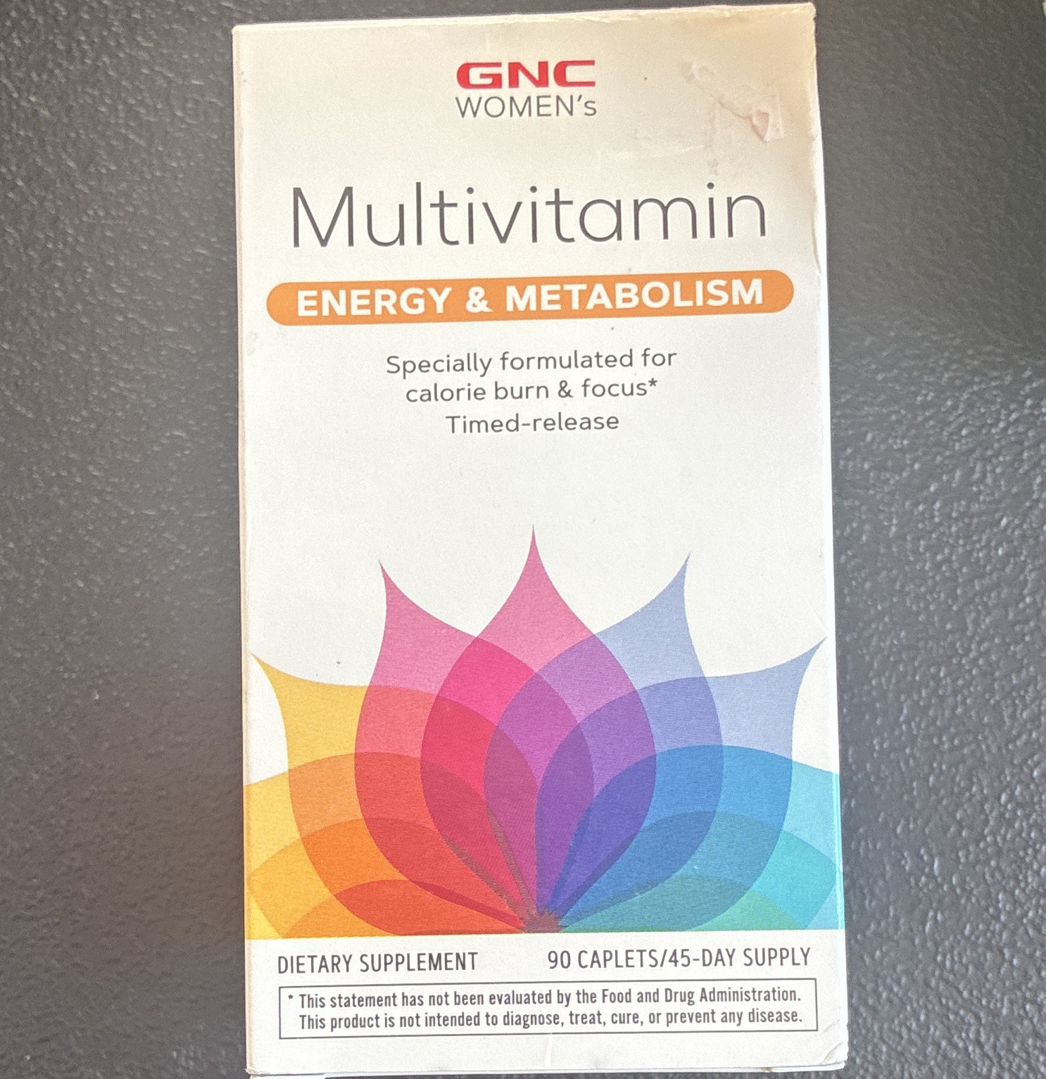 GNC Women’s Multivitamin Energy & Metabolism Timed-Release 90 Caplets 45d 12/26