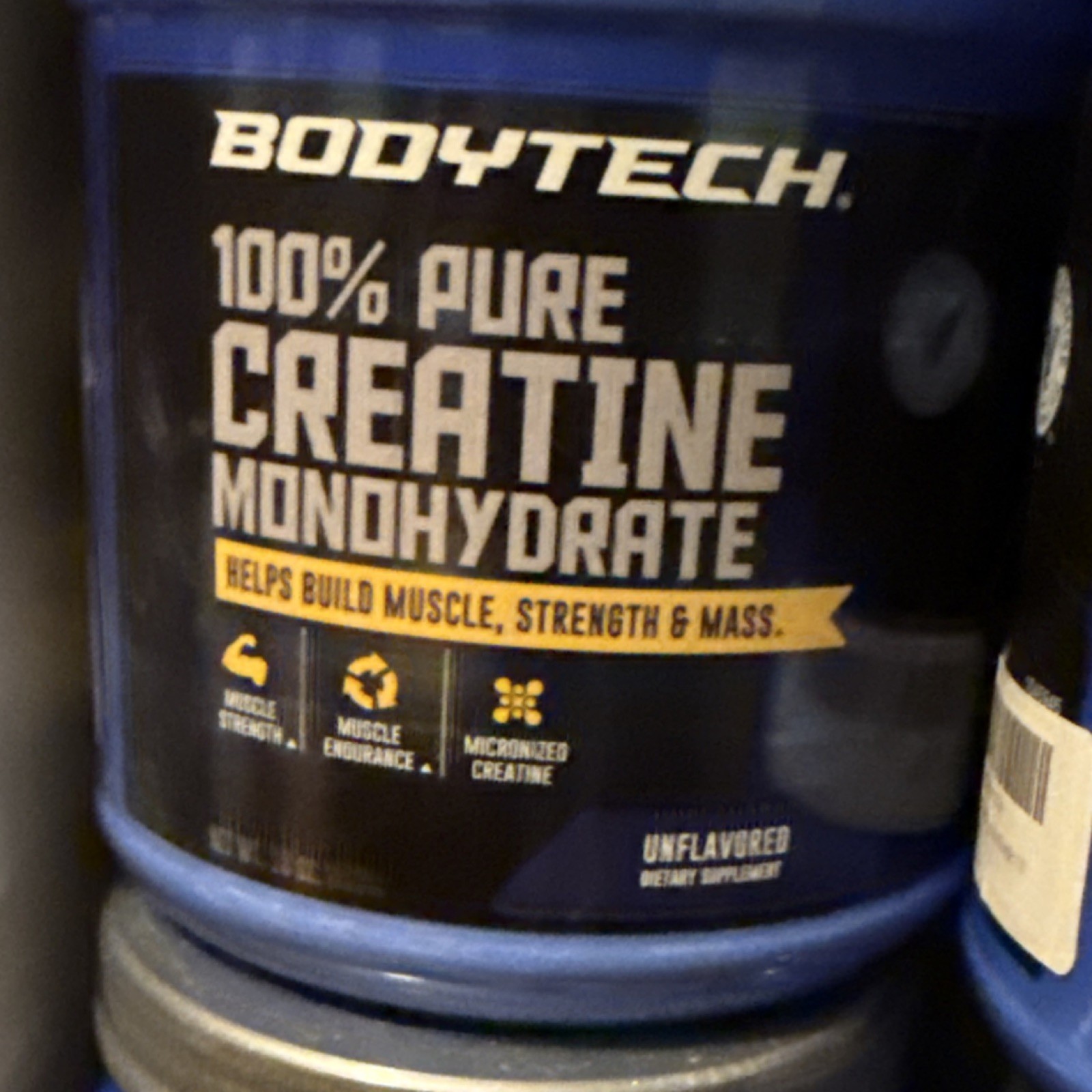 BodyTech Monohydrate 💯% Creatine Monohydrate Powder, Unflavored 300 g