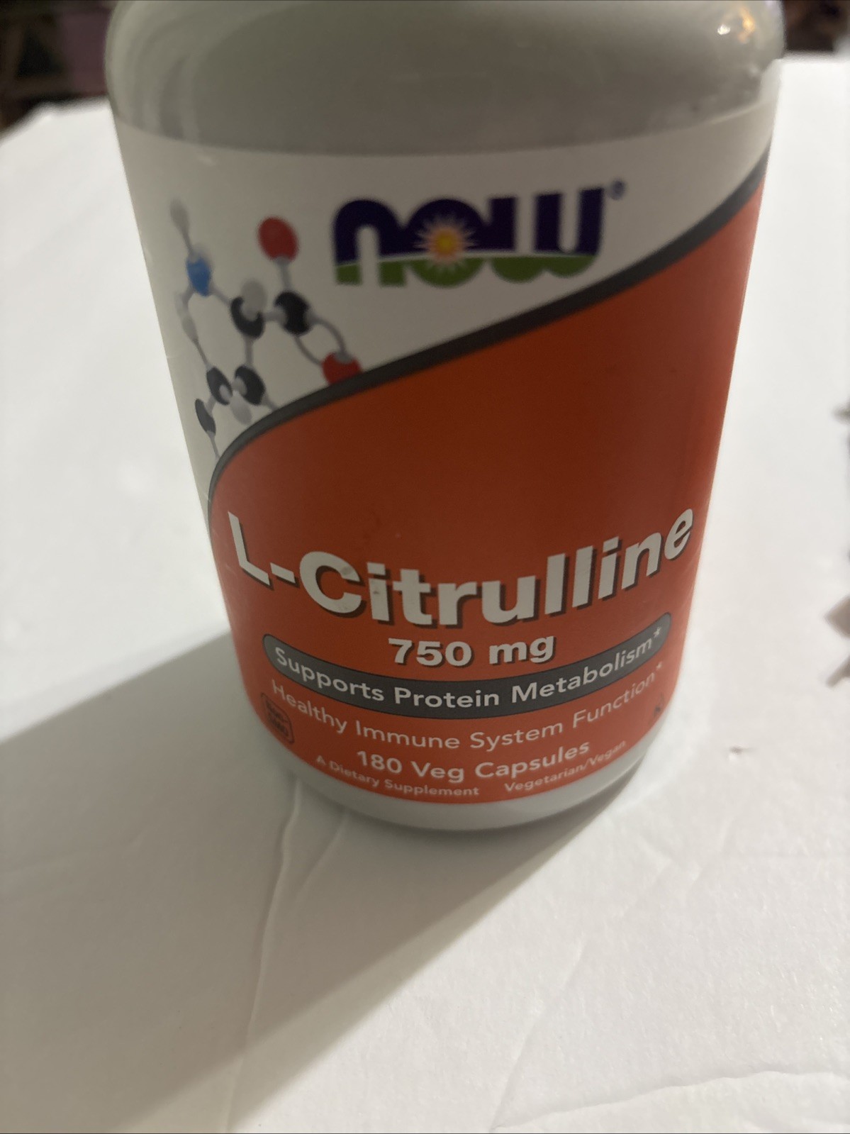 NOW FOODS L-Citrulline 750 mg 180 Capsules 11/2026