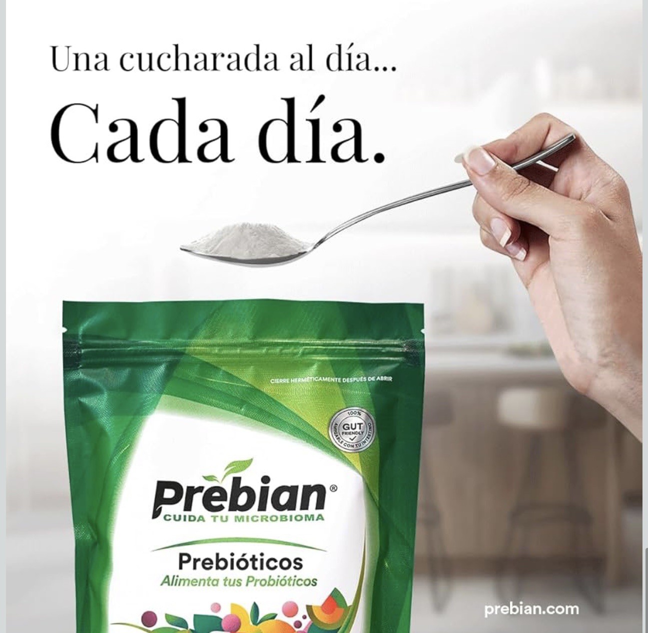 Prebian Prebiotic/Prebiotico Powder 150g-Gut Health & Microbiome Support