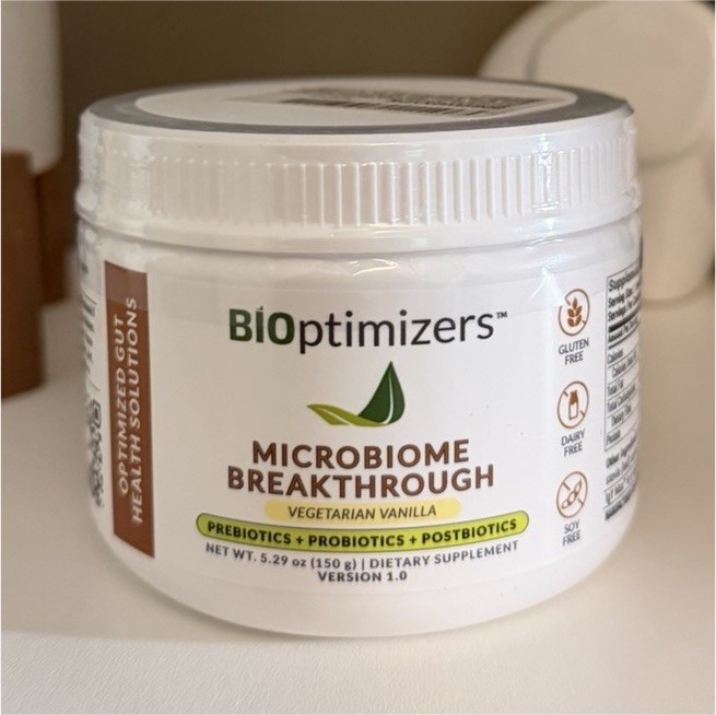 BiOptimizers Microbiome Prebiotic Vanilla Powder Digestive Health w/ Inulin