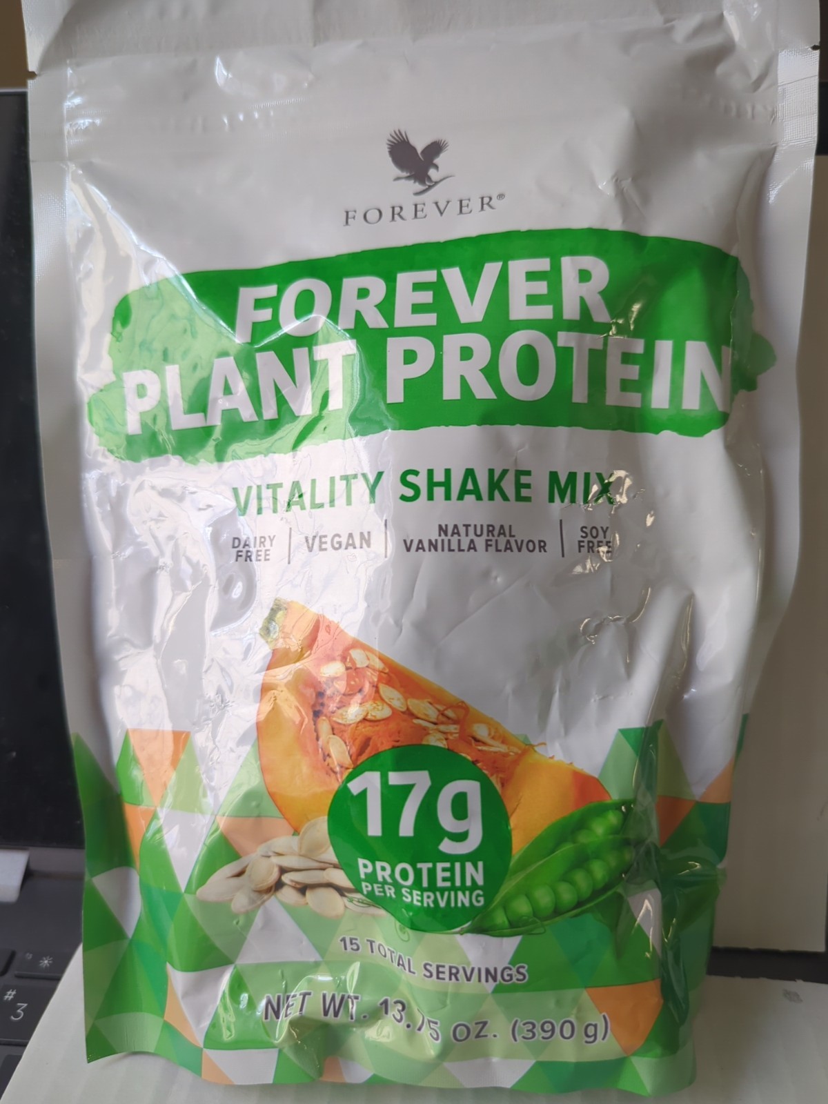 New Forever Living Forever Plant Protein Vitality Shake Mix, 13.75oz/390g, 11/26