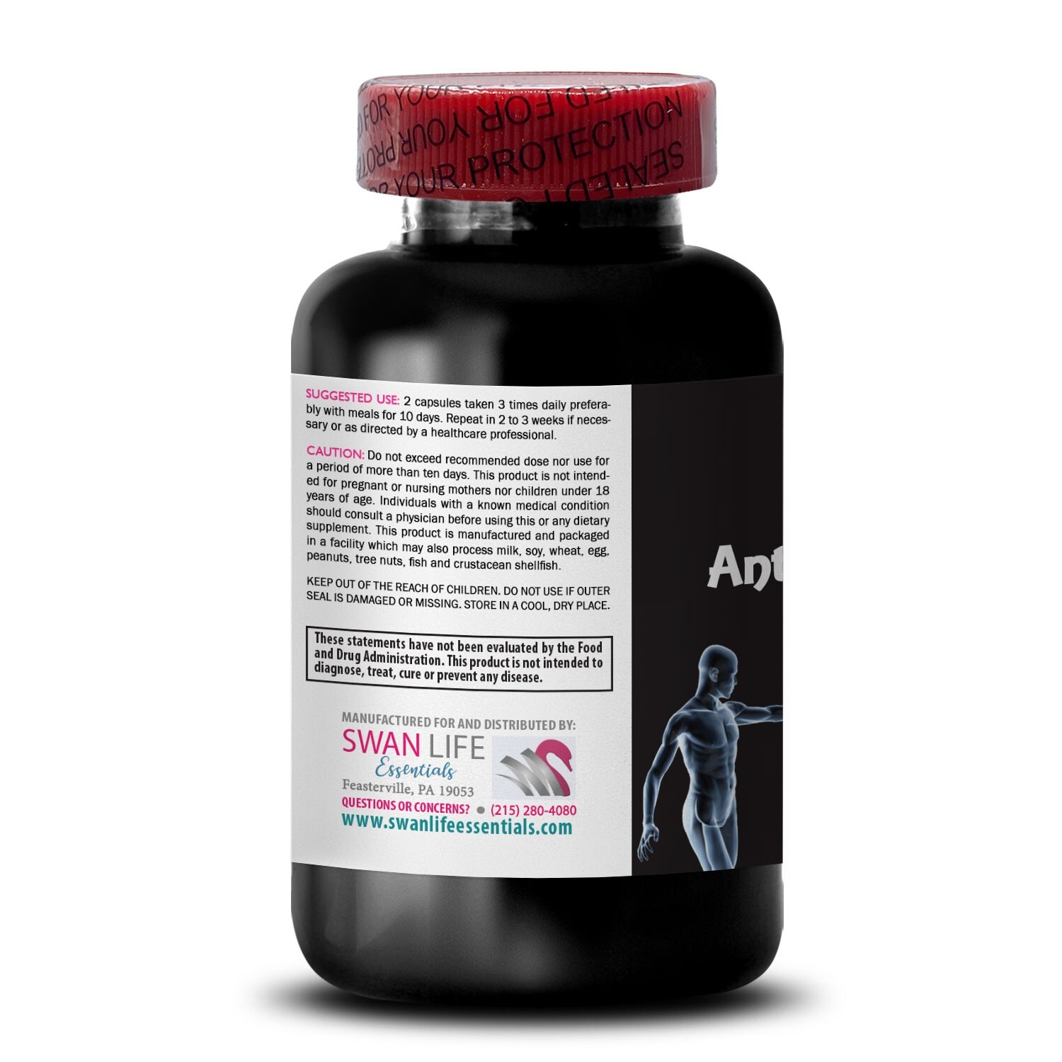 Nature’s Boost – ANTI-PARASITE COMPLEX – Inner Clarity 3 Bottles 180 Capsules