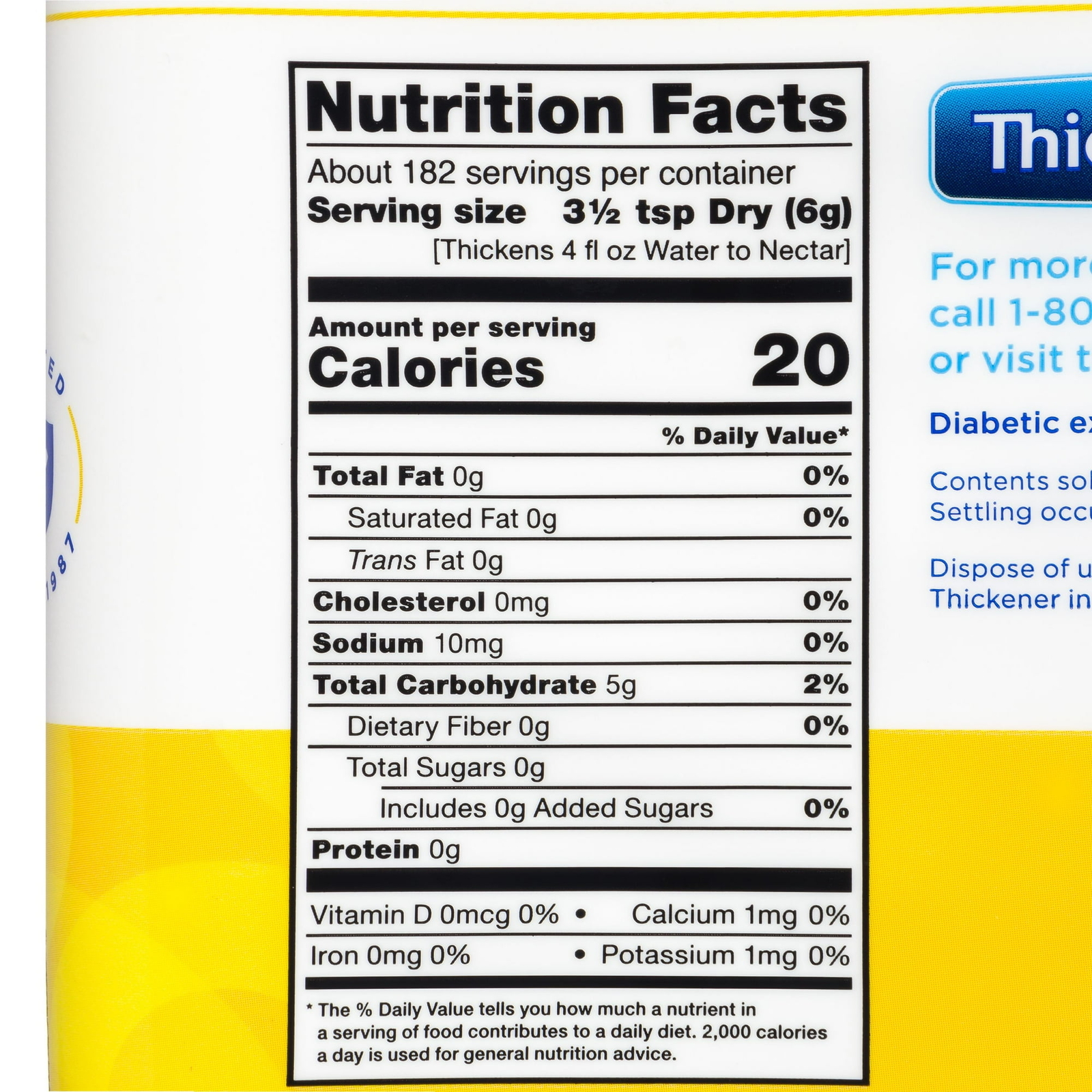 Thick-It Original Food & Drink Thickener Unflavored 36 oz. Canister