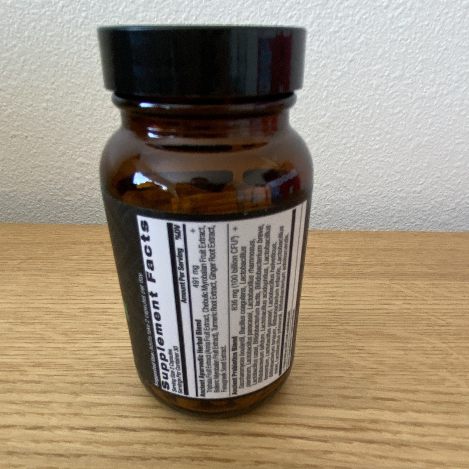Ancient Nutrition Ancient Probiotics Ultimate 100 Billion CFU 60 Caps Non-GMO