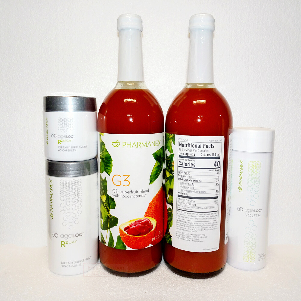 Nu Skin Nuskin Pharmanex Gac G3 Juice Pack & ageLOC Youth & R2 Day & Night