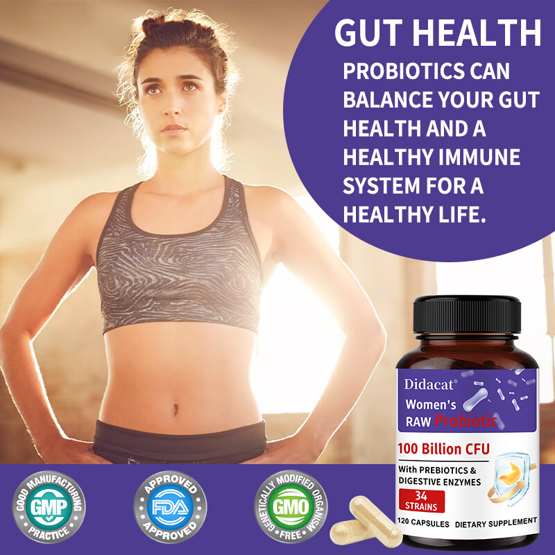 Women’S Raw Probiotics 100 Billion Cfu Potency Immune System Digestive Health