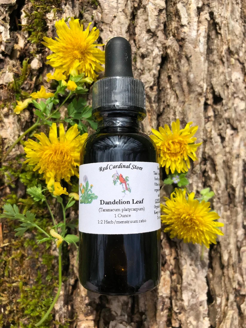 Dandelion Leaf Double Extraction Herbal Tincture Extract Organic Made in USA