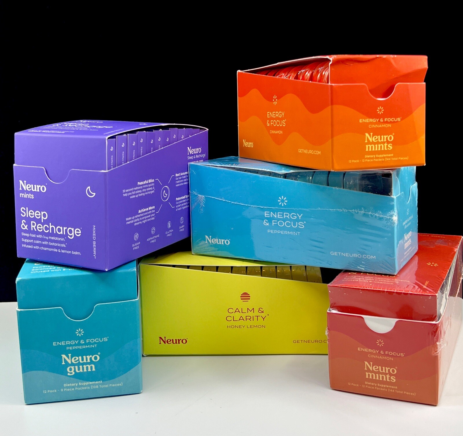 Neuro Mints Gum Energy & Focus Calm & Clarity Sleep & Recharge Nootropics Choose