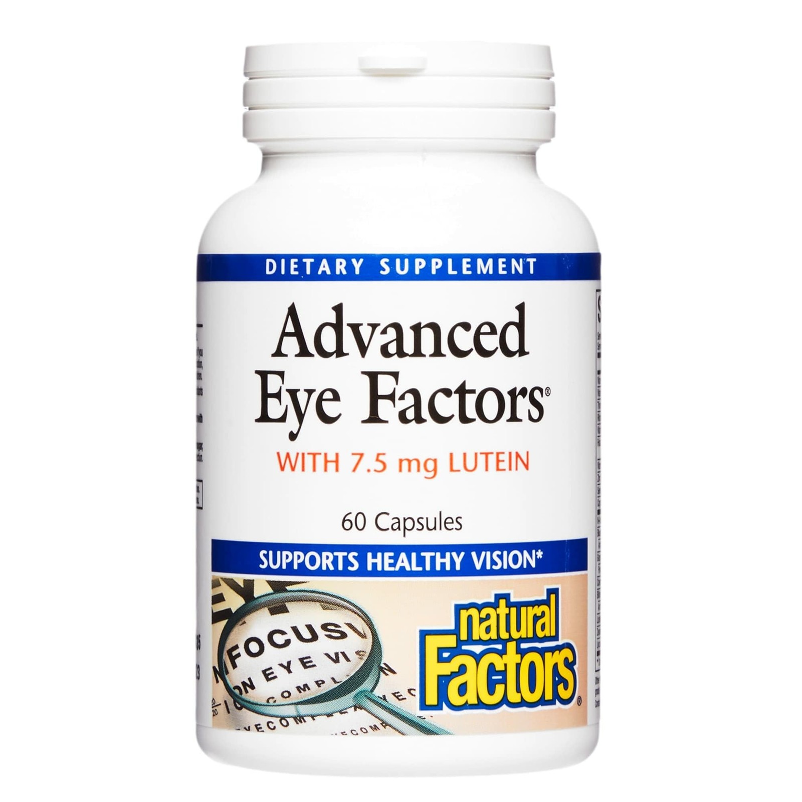 Natural Factors, Advanced Eye 60 count (Pack of 1), White