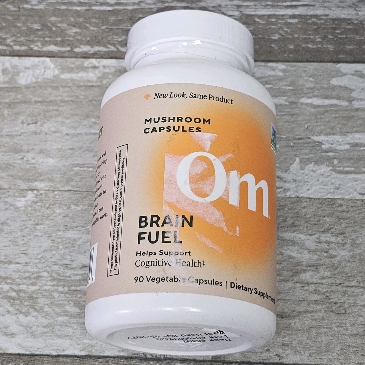 Om Brain Fuel Mushroom Capsules Lion’s Mane Reishi Cognitive Health 90ct 09/2027