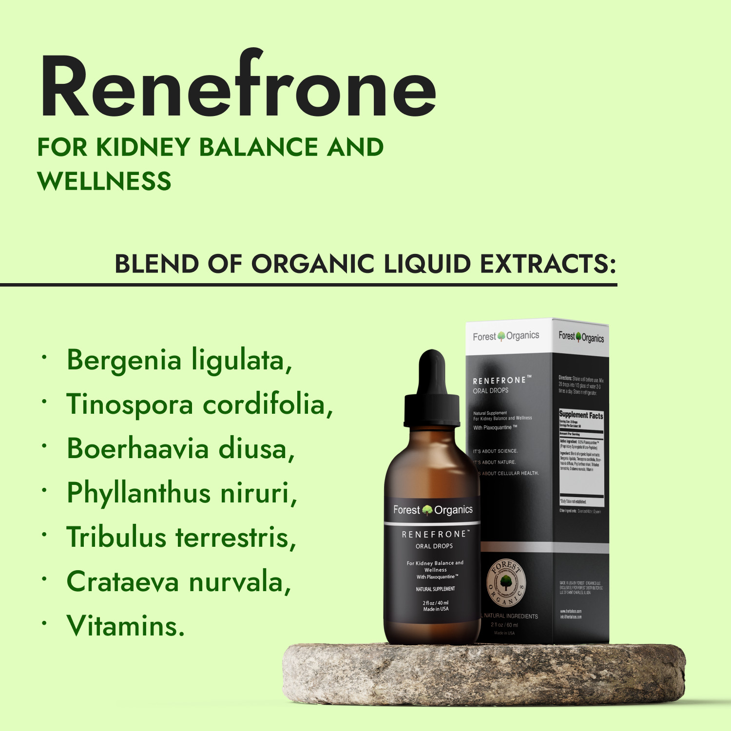 Kidney Health Support Supplement Kidney Detox Drops & Support Kidney Function