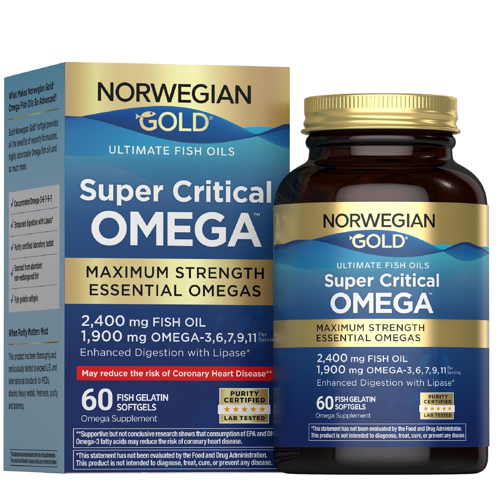Renew Life Norwegian Gold Adult Fish Oil – Super Critical Omega Fish Oil