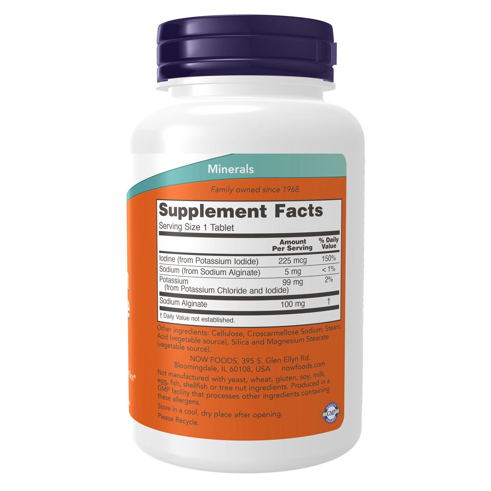 NOW FOODS Potassium plus Iodine – 180 Tablets