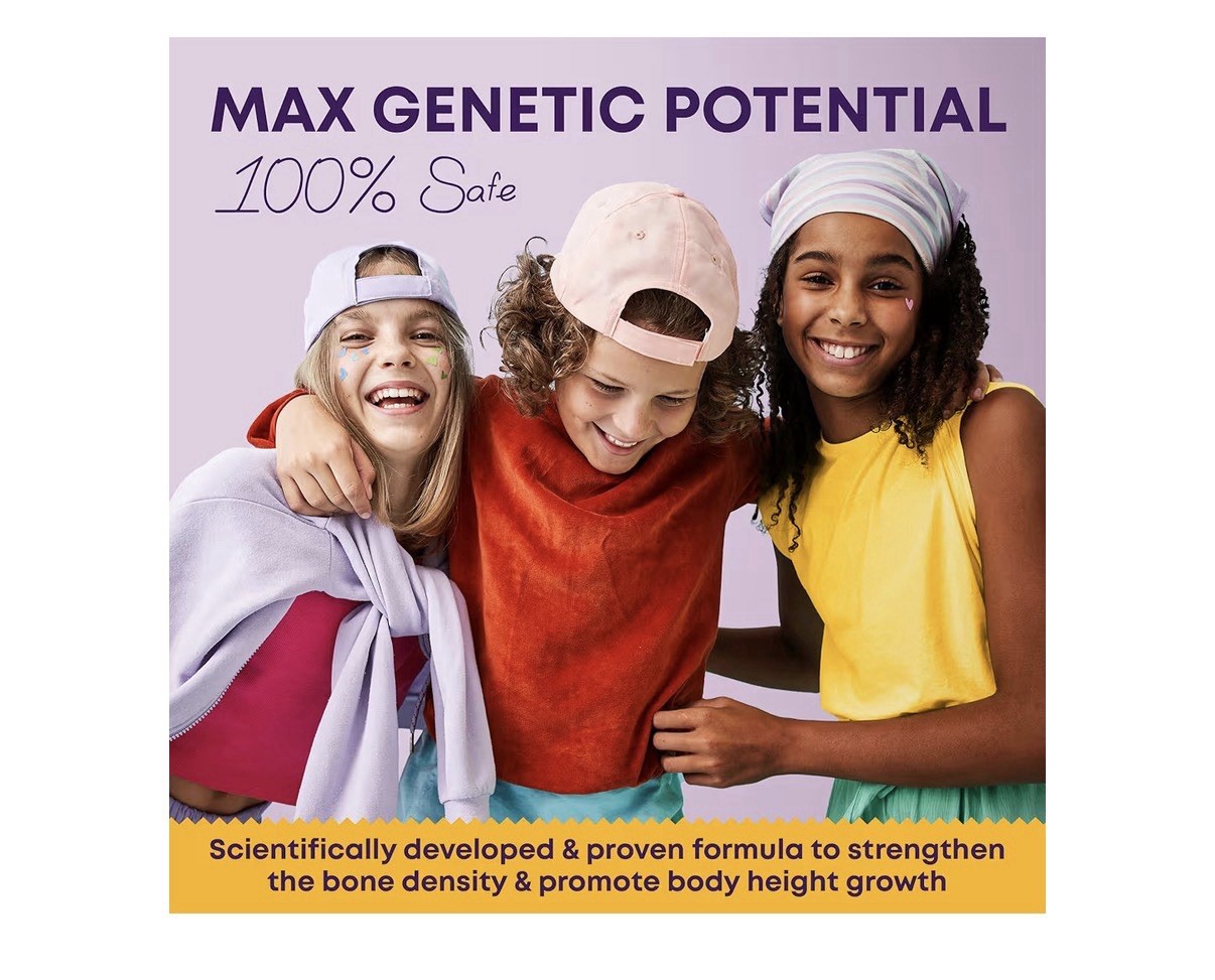 LM LILYNUTRAMOON Height Growth Gummies for Kids & Teens Strong Bones 60 Gummies