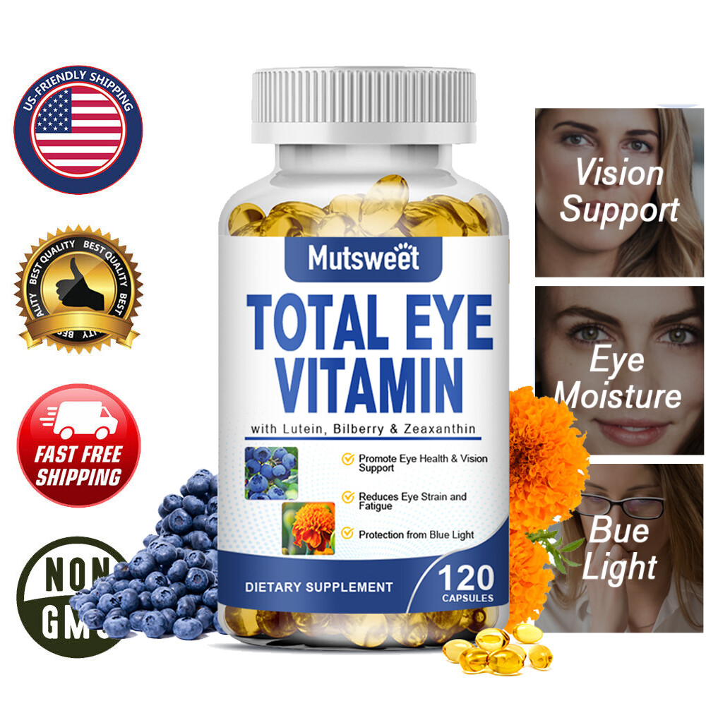 Lutein & Zeaxanthin 20mg/4mg – Eye Health & Vision Support, 120 Softgels