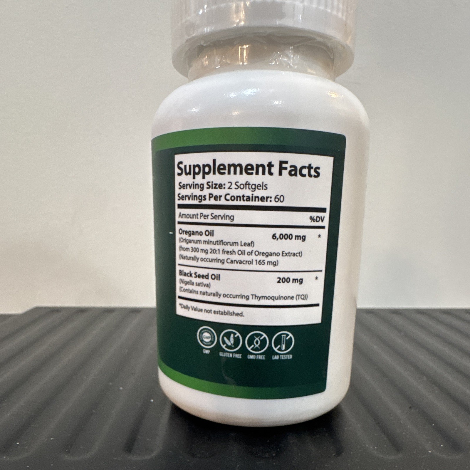 Harmonify Oil of Oregano + Black Seed Oil 6000mg Immune Support Softgels 120