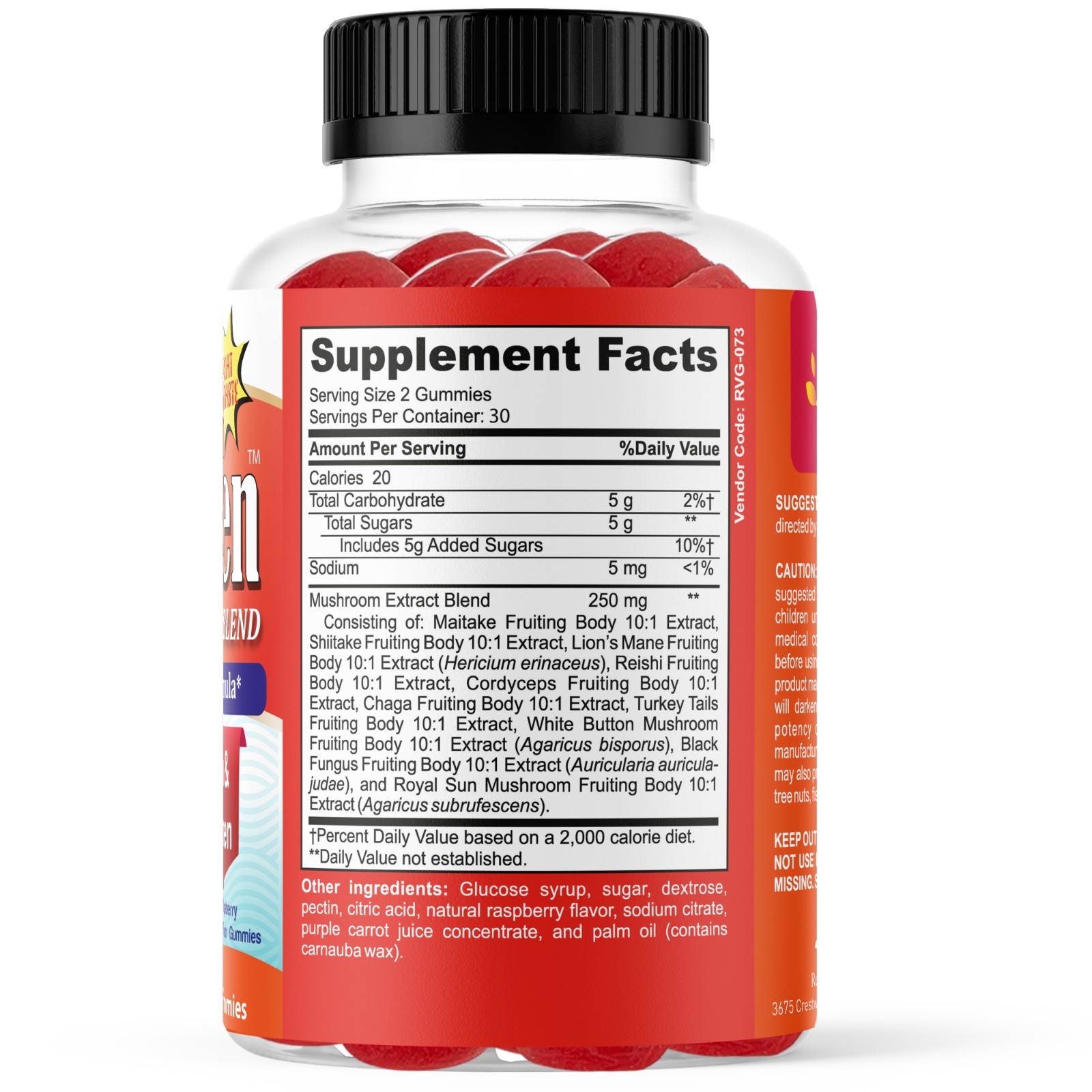 Mushroom Supplement Support Mental Alertness, Brain Health Mental Clarity, Focus