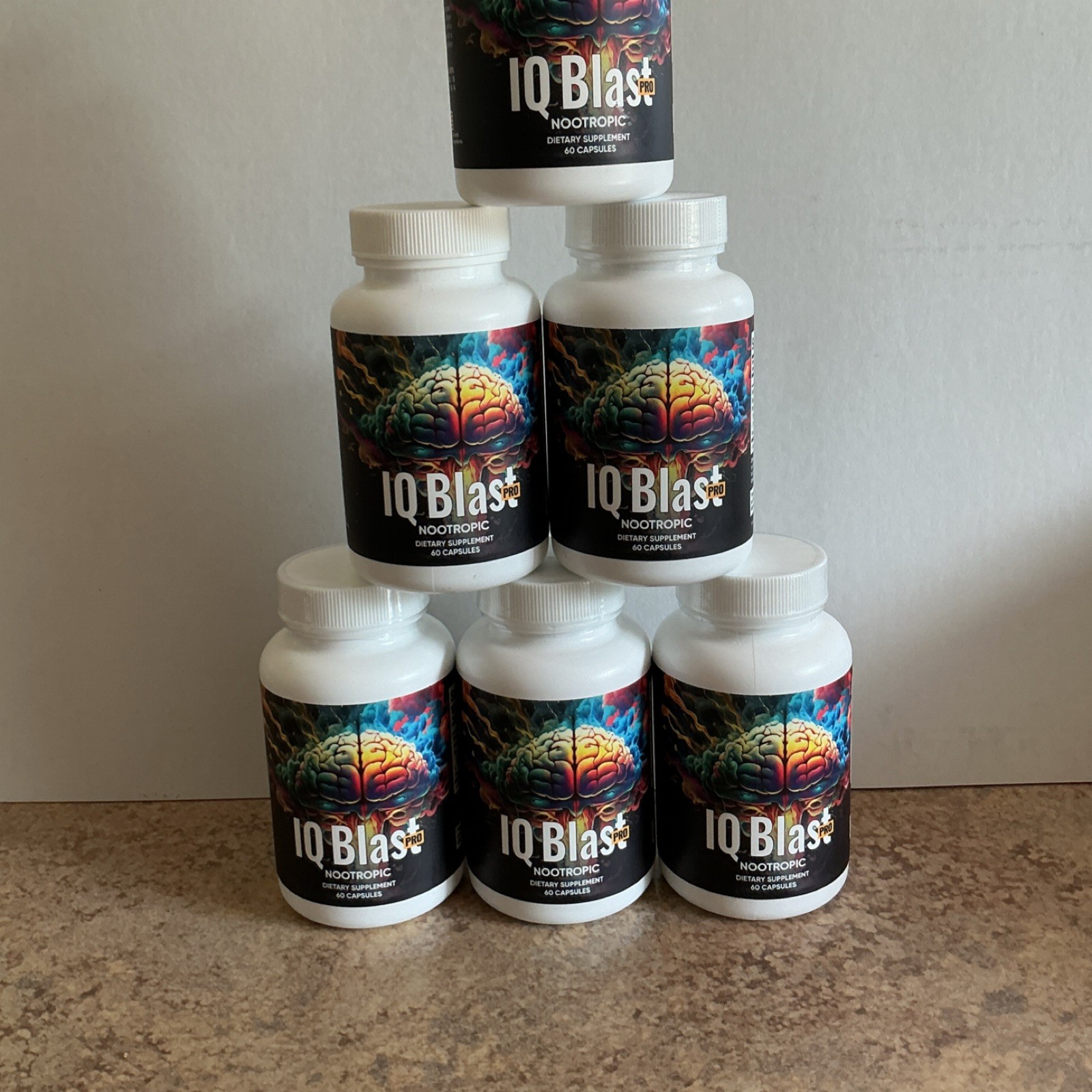 IQ Blast Pro Nootropic Bacopa Rhodiola Ginseng Capsules 60 Exp 05/27
