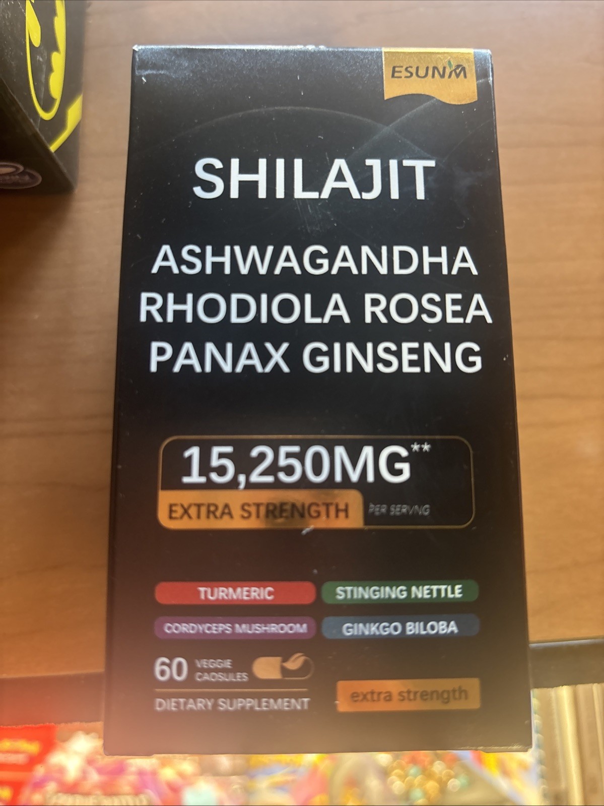 MuscleMax Extra Strength Shilajit Ashwagandha Rhodiola Panax 15,250mg 60 Capsul…