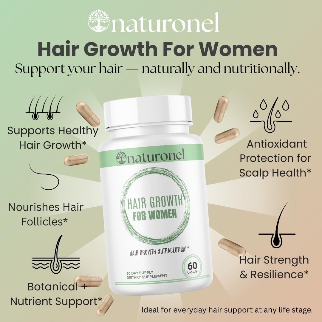 Hair Growth Nutraceutical For Women, 60 Capsules, Skin & Nails, Made in USA