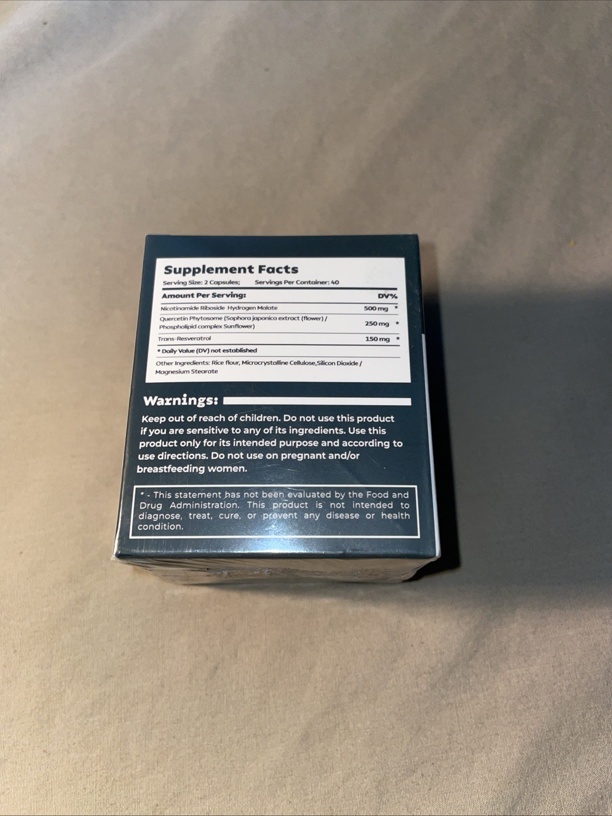 Reus Research NAD+ Nicotinamide Riboside Resveratrol 900mg 80 Caps & Extra Bottl