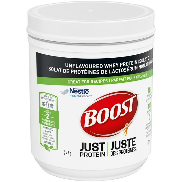 BOOST JUST PROTEIN Unflavoured Instant Whey Protein Isolate Powder 227 g, 227 GR