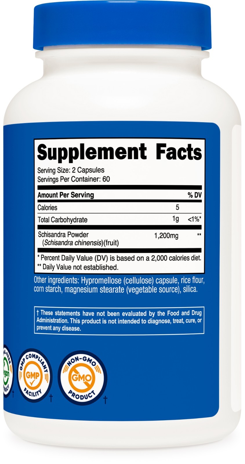 Nutricost Schisandra Supplement (1,200mg) 120 Capsules – Berry Fruit Extract