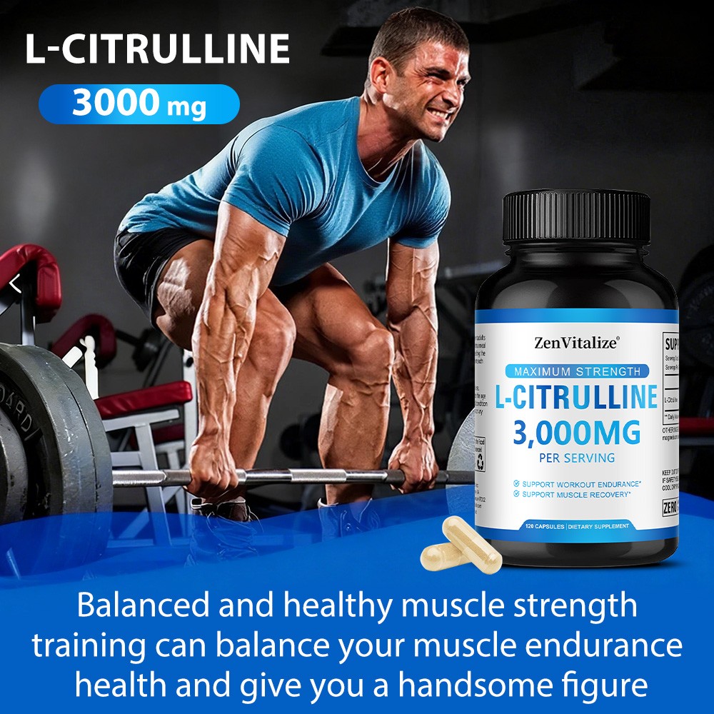 L-Citrine – 3000 mg Capsules – Muscle Health – Experience Muscle Cell Vitality