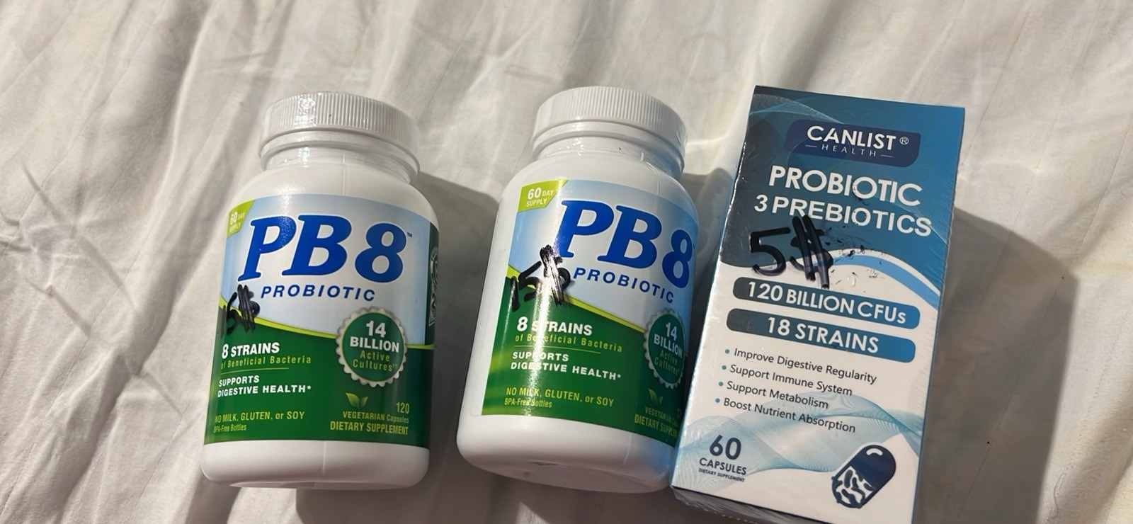 PB8 Probiotic, All-Zyme Enzymes, Organic Moringa & Super Greens, Vegan