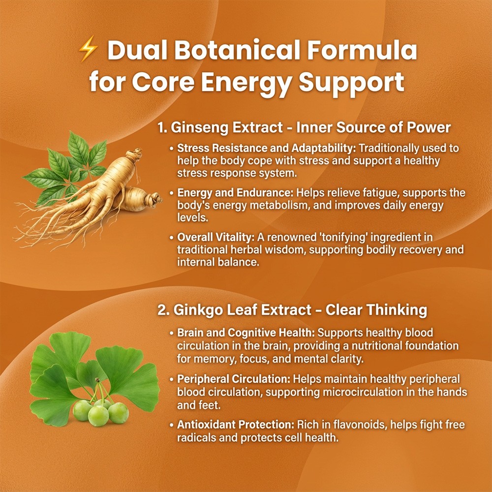 Vitamins/Minerals Support Supplement,Energy Levels Immune Health 30/60/120 Caps