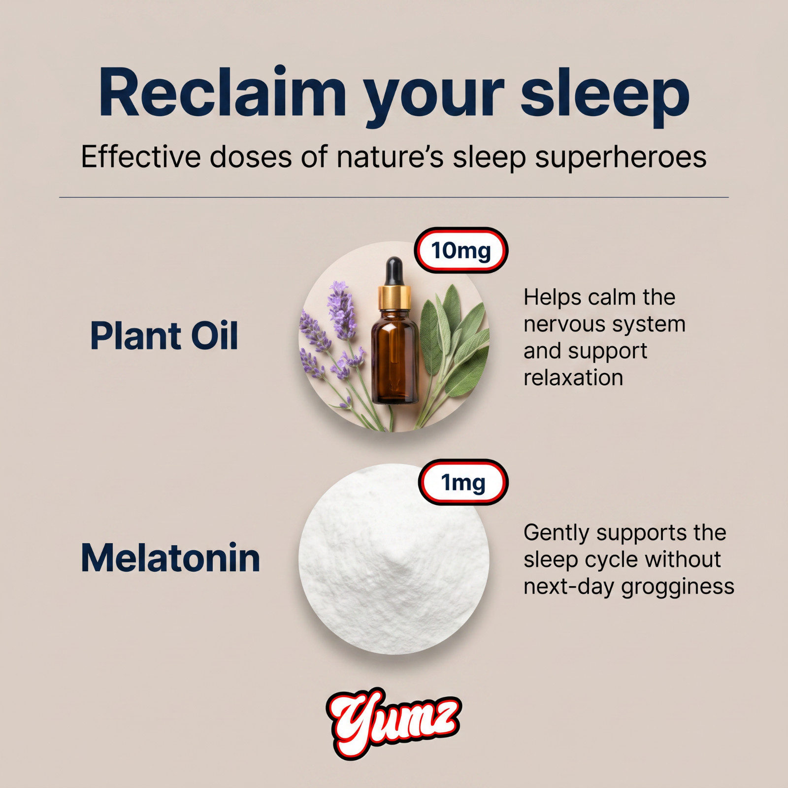 Herbal Sleep Gummies – Vegan – Made in USA – 30ct