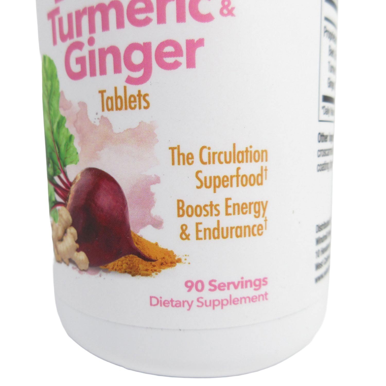 Nutrition Works Beets with Turmeric & Ginger 300mg Circulation Superfood 90 Tabs