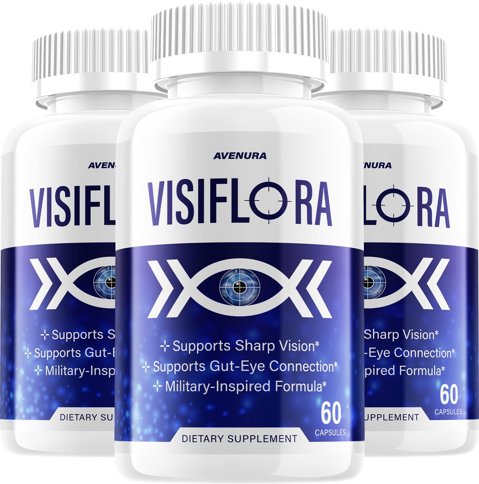 (3 Pack) Visiflora Eye Support Supplement – Visi Flora Capsules Advanced Formula