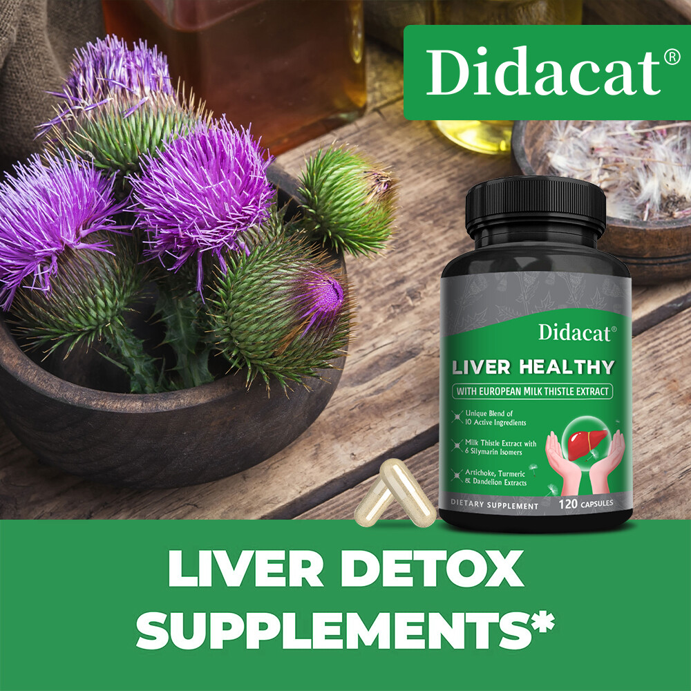 Liver Health Formula Milk Thistle Artichoke Dandelion Root Beetroot Detox