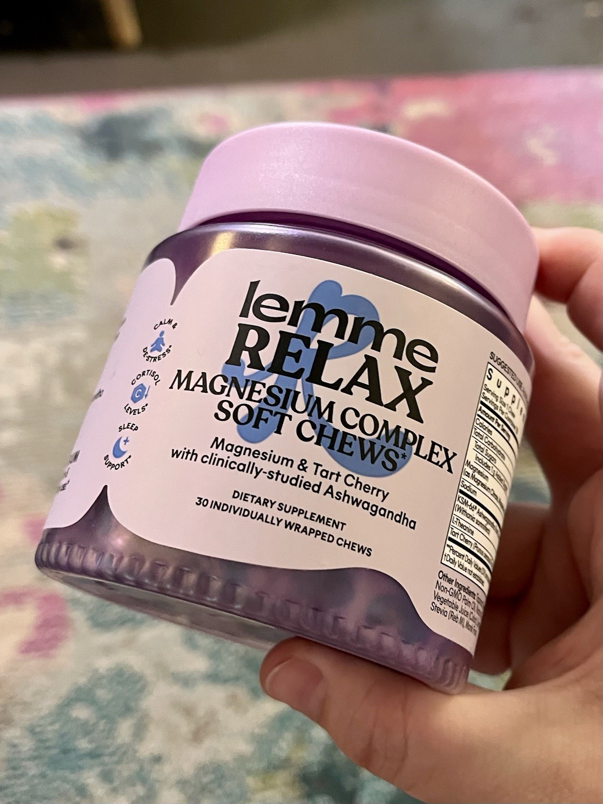 Lemme Relax Magnesium Soft Chews Blackberry Lemonade