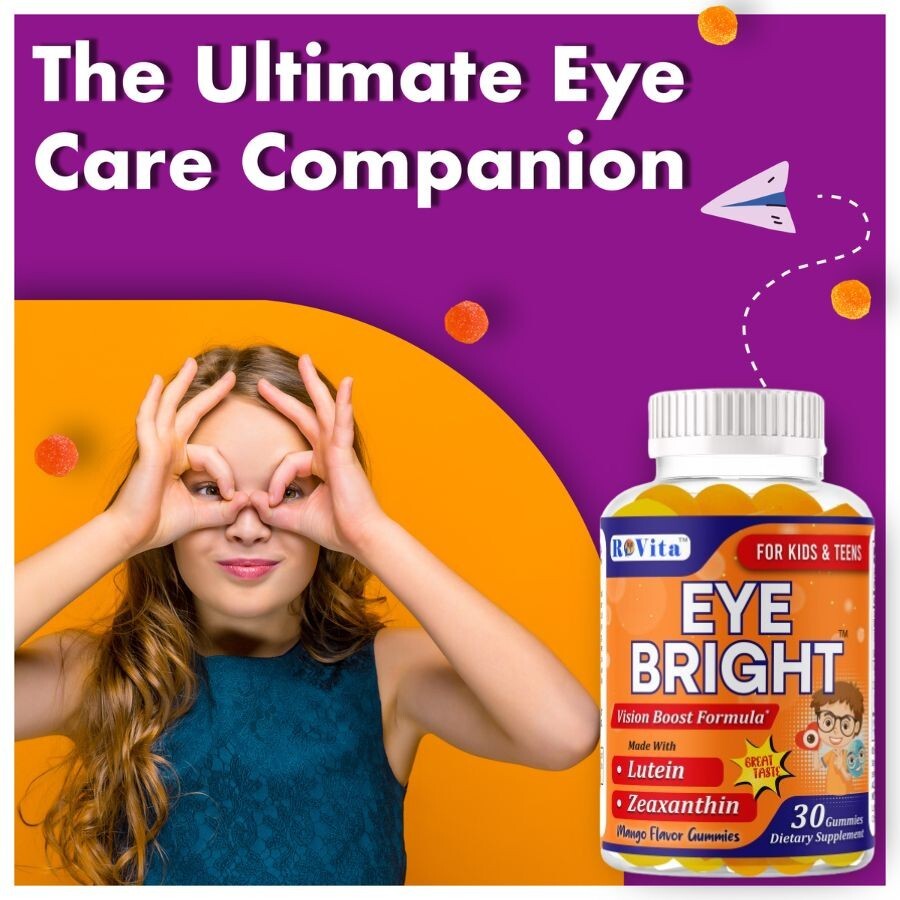 Eye Bright Gummies for Kids & Teens – Vision Support with Lutein & Zeaxanthin