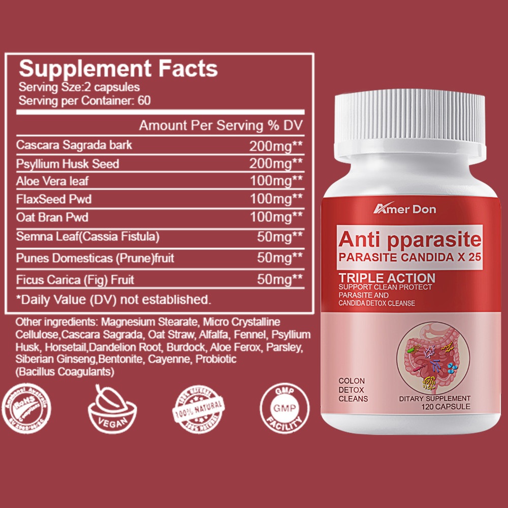 Candida Cleanse: Yeast Infection Support and Detox with Herbs,Enzymes Capsules