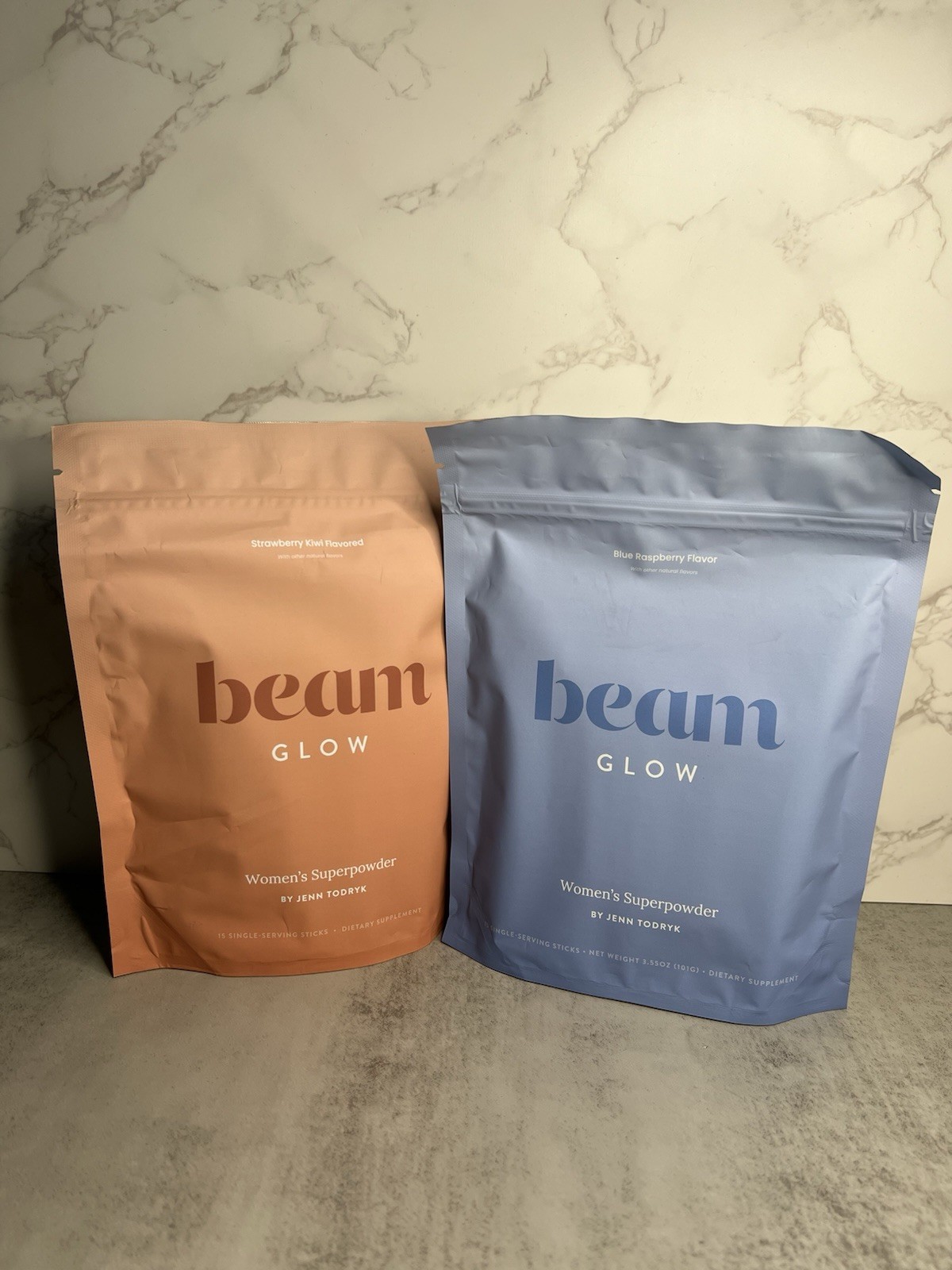 beam Glow Women’s Superpowder Two Pack 15 Sticks Gluten-Free Exp 11/2027