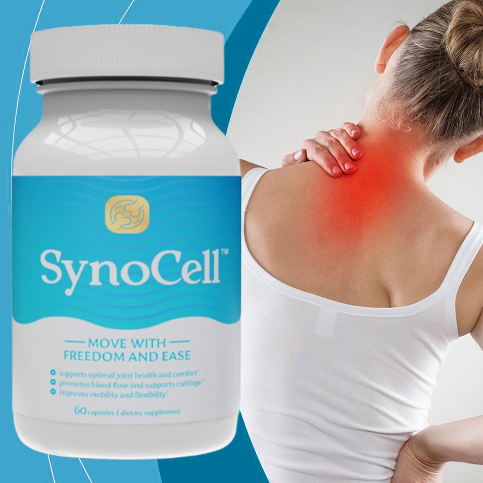 Synocell Glucosamine Chondroitin Complex 5 Pack Joint Back Neck Support 120ct