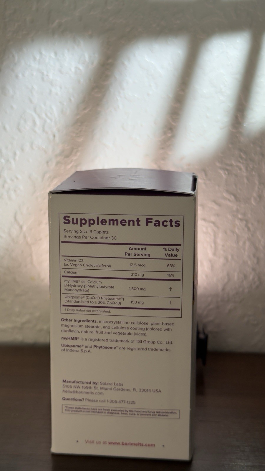 Barimelts HMB Muscle Shield Caplets 90ct 1,500mg Gluten Free Exp 03/2030