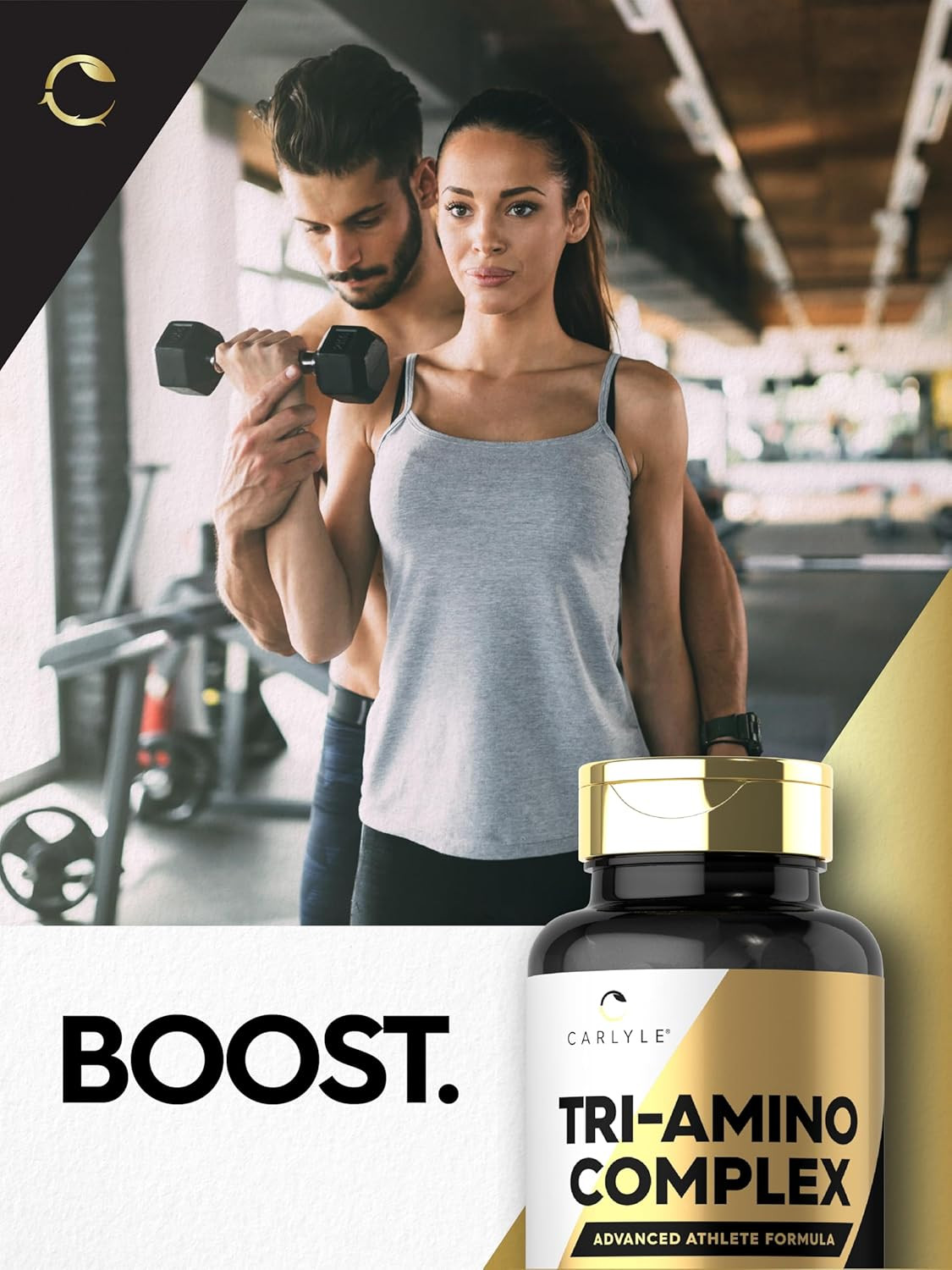 Tri-Amino L-Arginine L-Ornithine L-Lysine Supplement 90 Caplets Vegetarian, Non-