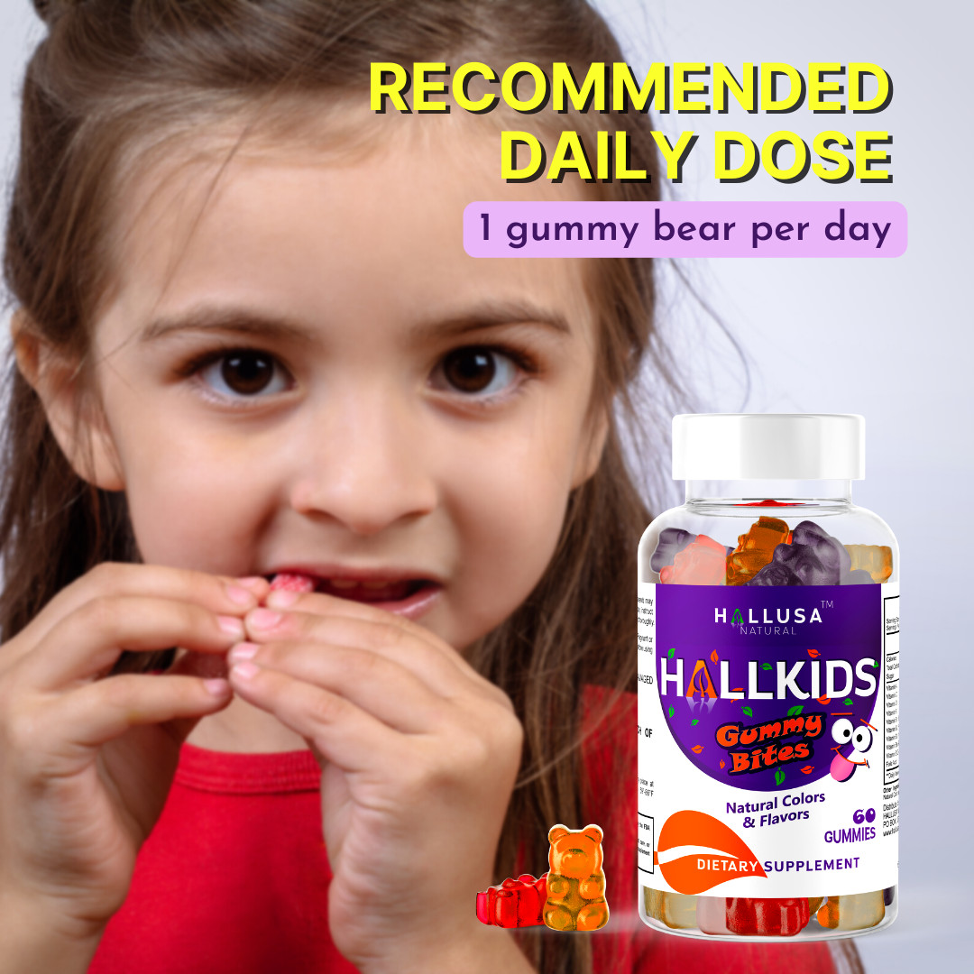 HALLKIDS Multivitamin for Children Gummies – Immune Support – 60 Gum