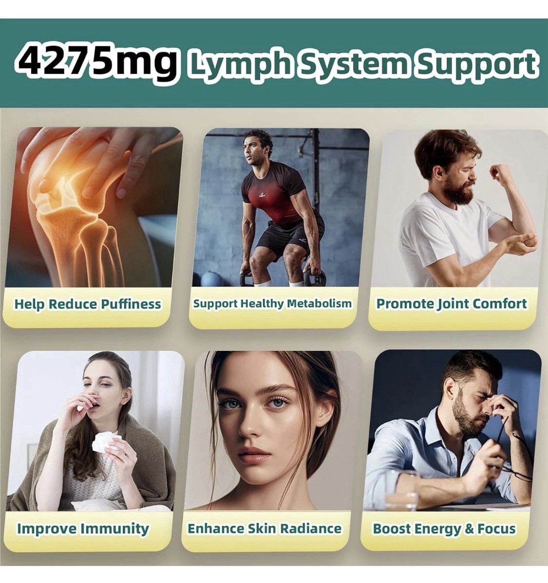 Lot Of 2 Skiseoy Lymphatic Drainage Support 4275mg 300 Capsules Each Exp 9/2028