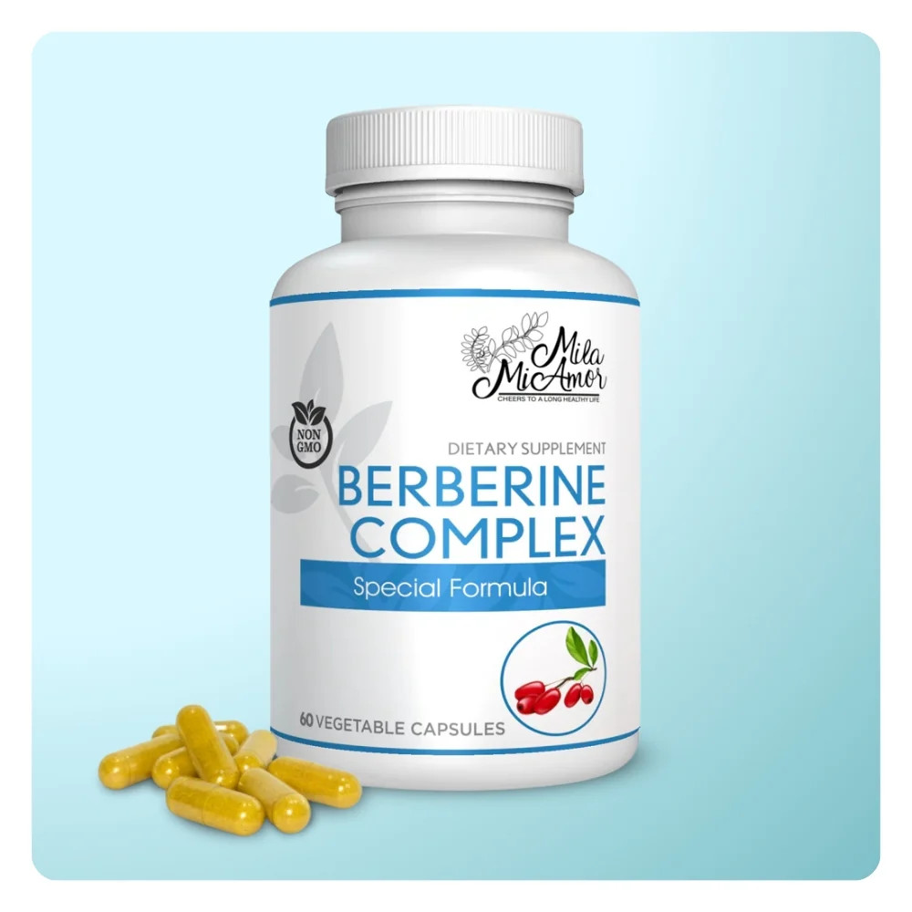 Berberine Complex HCL | Special Formula Melon Fruit & Banaba Leaf | 60 Capsules