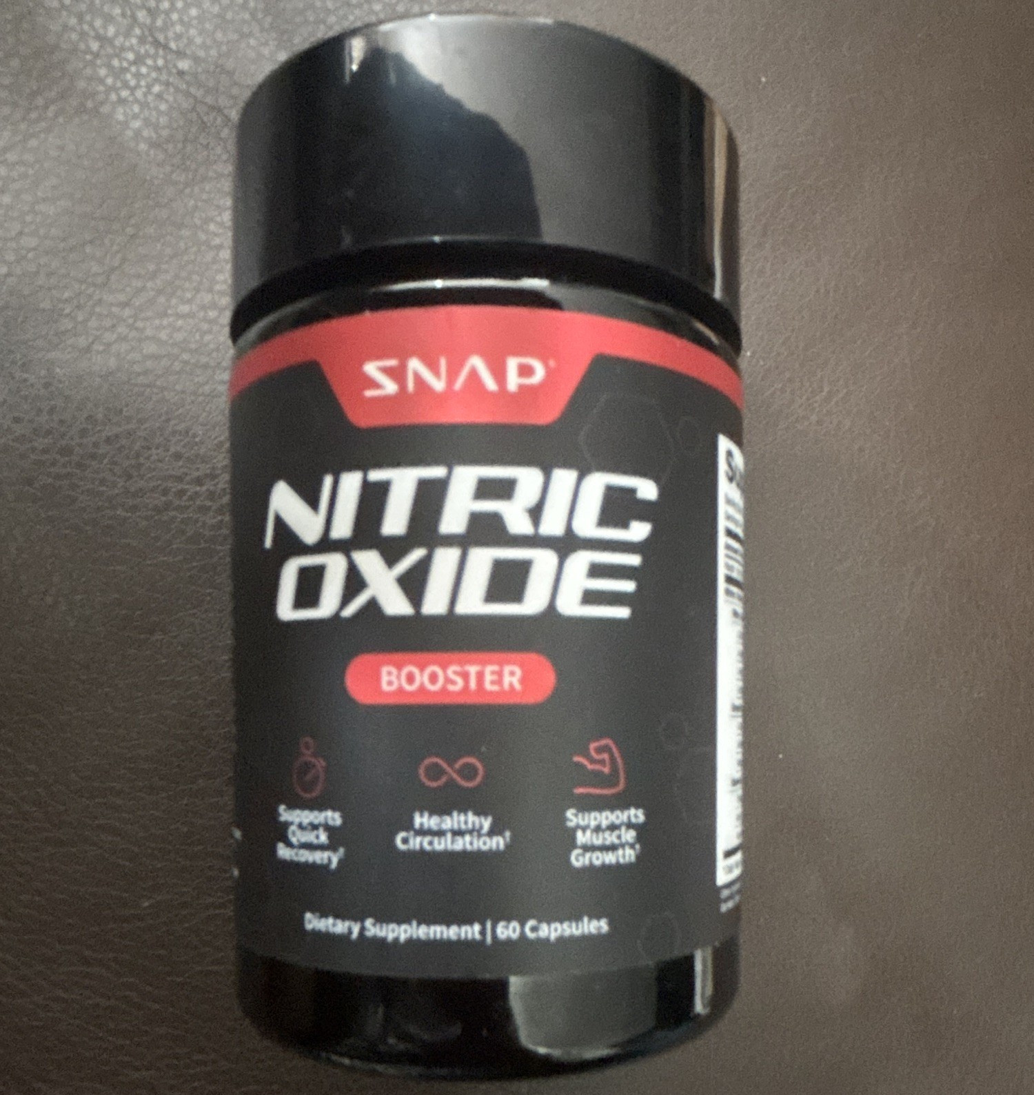 SNAP Nitric Oxide Booster Vegan 60 Capsules Blood & Circulatory Exp 06/2028
