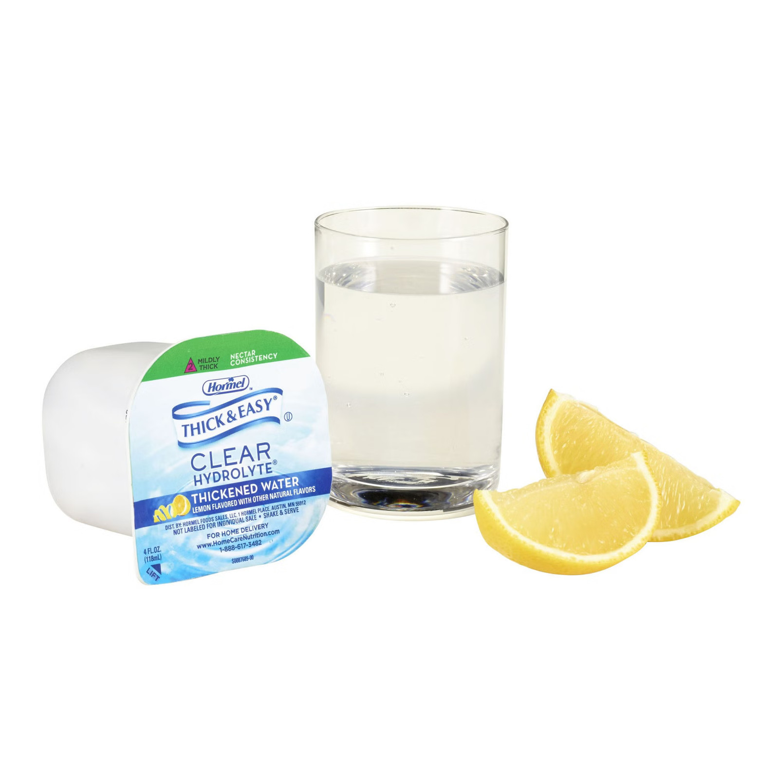 Thick & Easy 23061 Hydrolyte Thickened Water Lemon Nectar 4 oz Cup 24 Ct